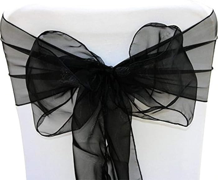 Elegant Organza Chair Sashes Sheer Fabric Sashes for Weddings, Parties, and Special Events – (P... | Amazon (US)