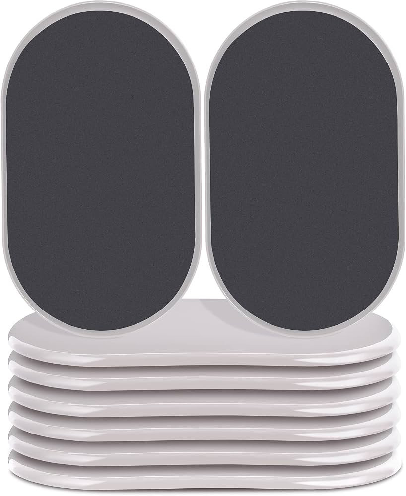 Reusable Large Furniture Movers Sliders for Carpet and Hardwood Floors-8 Pack 9-1/2" Oval Moving ... | Amazon (US)