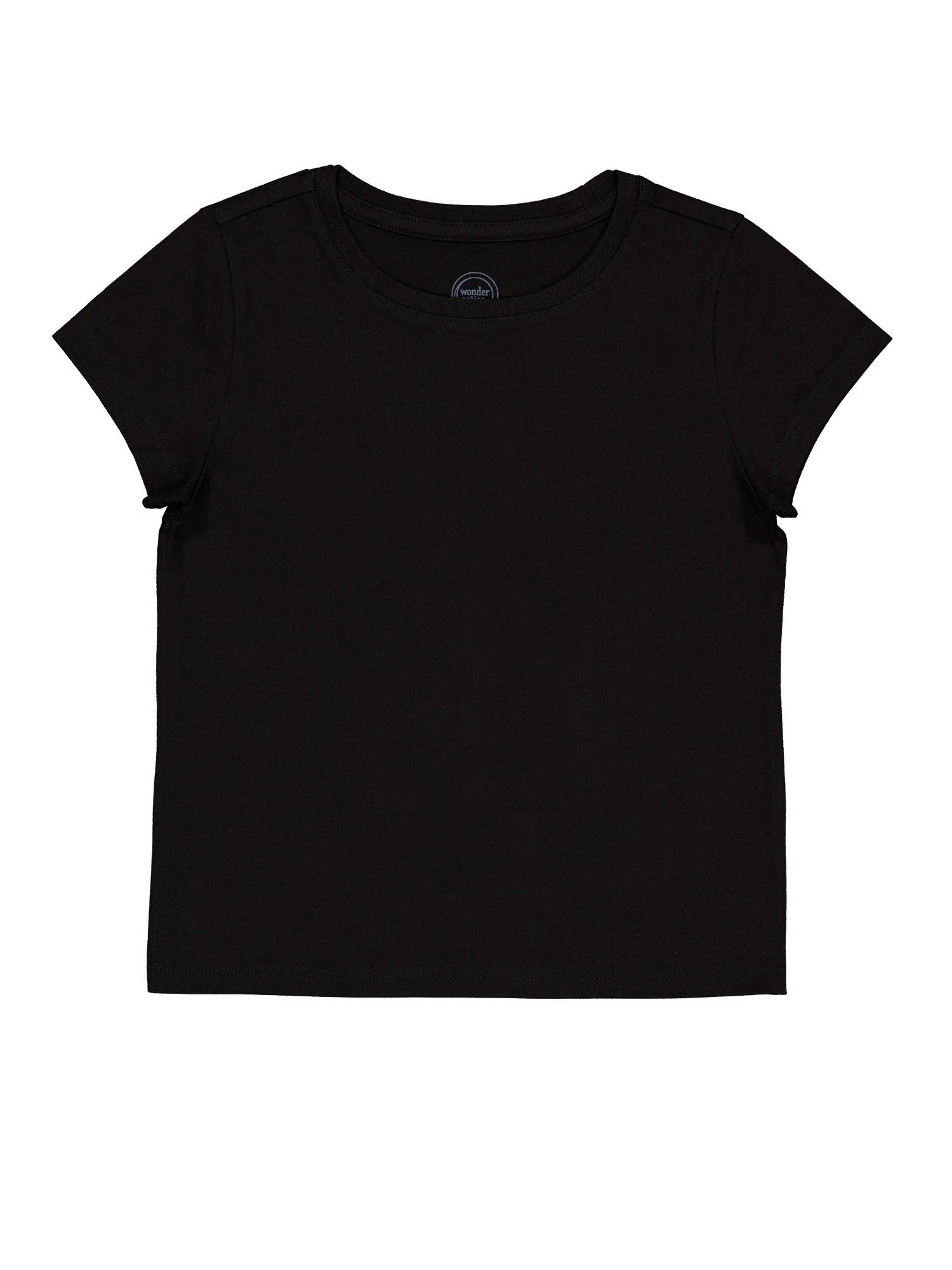 Wonder Nation Girls Kid Tough Tee with Short Sleeves, Sizes 4-18 & Plus | Walmart (US)