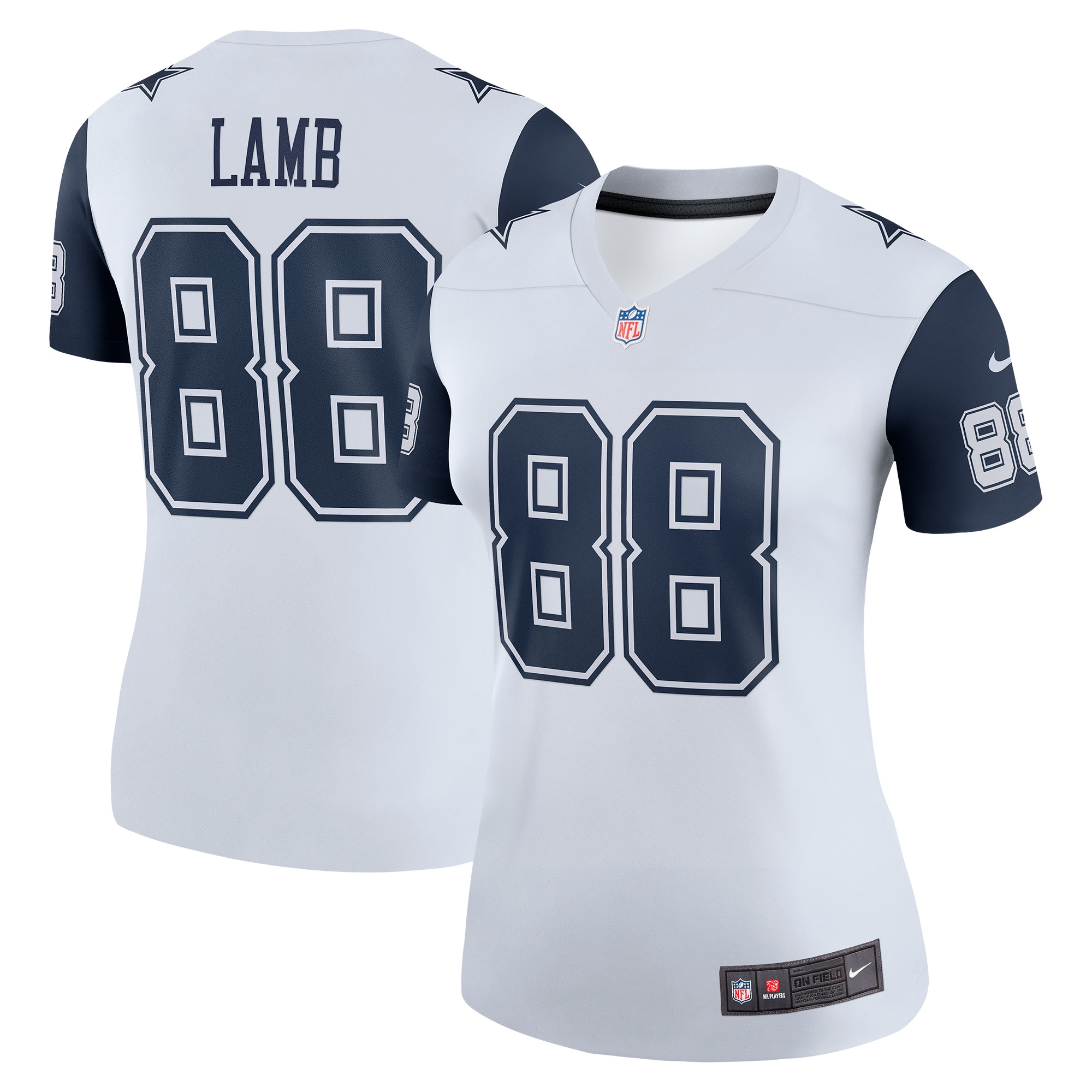 CeeDee Lamb Dallas Cowboys Nike Women's Legend Player Performance Top -  White | Fanatics
