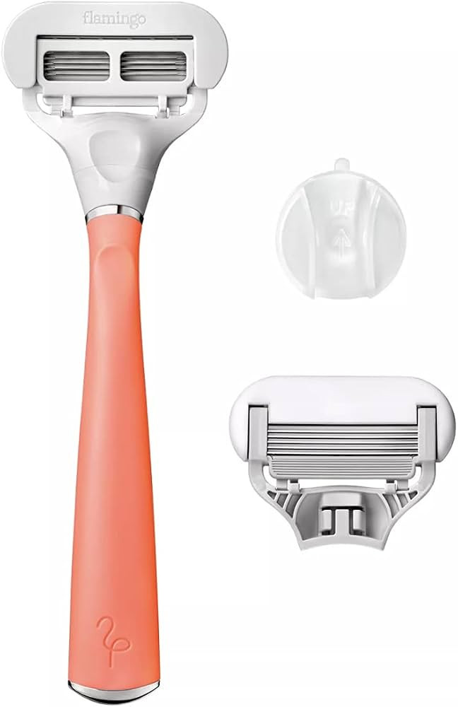 Flamingo Women's 5-blade Razor with Replacement Blade Cartridge - Pomelo | Amazon (US)