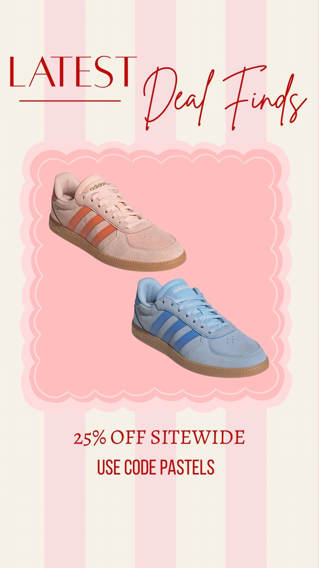 @DSW one day only sale!! 

Get 25% off all full priced shoes with code PASTELS 





Athletic shoes 
Tennis shoes 
Adidas 
New balance 
Sneakers 
Spring shoes 

#LTKActive #LTKSaleAlert