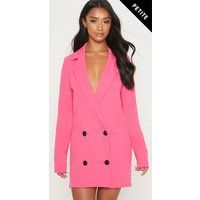 Petite Pink Button Detail Blazer Dress | PrettyLittleThing US
