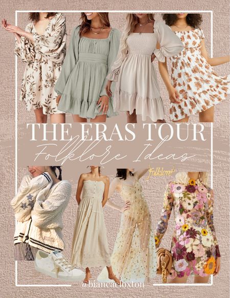 The Eras Tour - Folklore Outfit Ideas 🍃

Ethereal, Concert Outfit, Taylor Swift, Flower Dress, GRAMMYs, Star Dress, Cardigan, Boho, Bohemian Style

#LTKunder50 #LTKFind #LTKstyletip