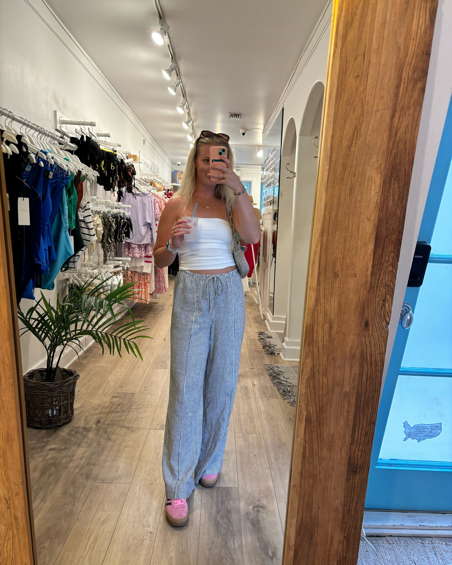 An evening in Seaside 🐚💛 Target linen pants and tube top (it’s lined, too), pink gazelles and Amazon jewels. ✨

#LTKU #LTKSeasonal #LTKFindsUnder50