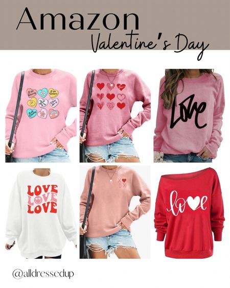 Valentine’s Day sweaters from Amazon

#LTKSeasonal #LTKstyletip #LTKfindsunder50