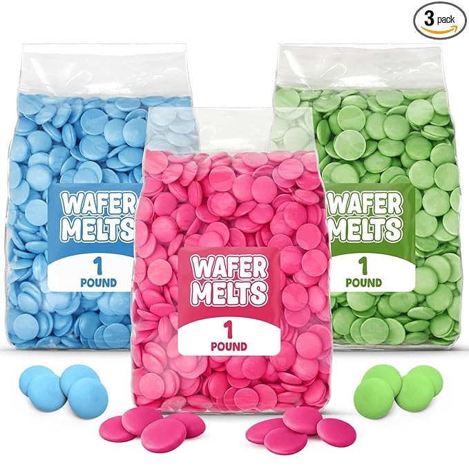 Easter Candy Melts 3 LB Pack – Pastel Blue, Green & Pink Melting Wafers for Cake Pops, Bunnies ... | Amazon (US)