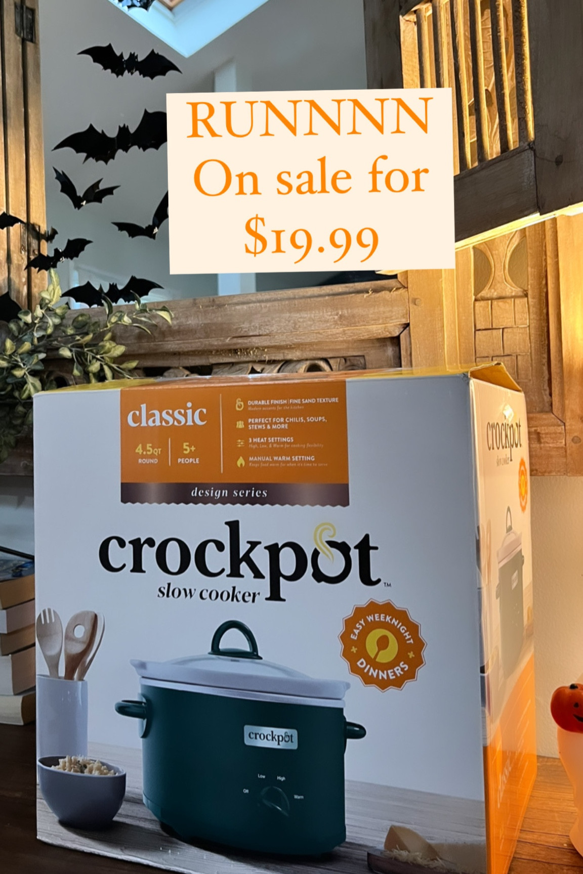 Easy dinners all cozy season! Grabbed this in the Forrest green color but they had silver & white. 👌🏽



Cozy season
Target sale
Kitchen
Fall kitchen
Appliances
Target fall
Crockpot
Home

#LTKsalealert #LTKhome #LTKfindsunder50