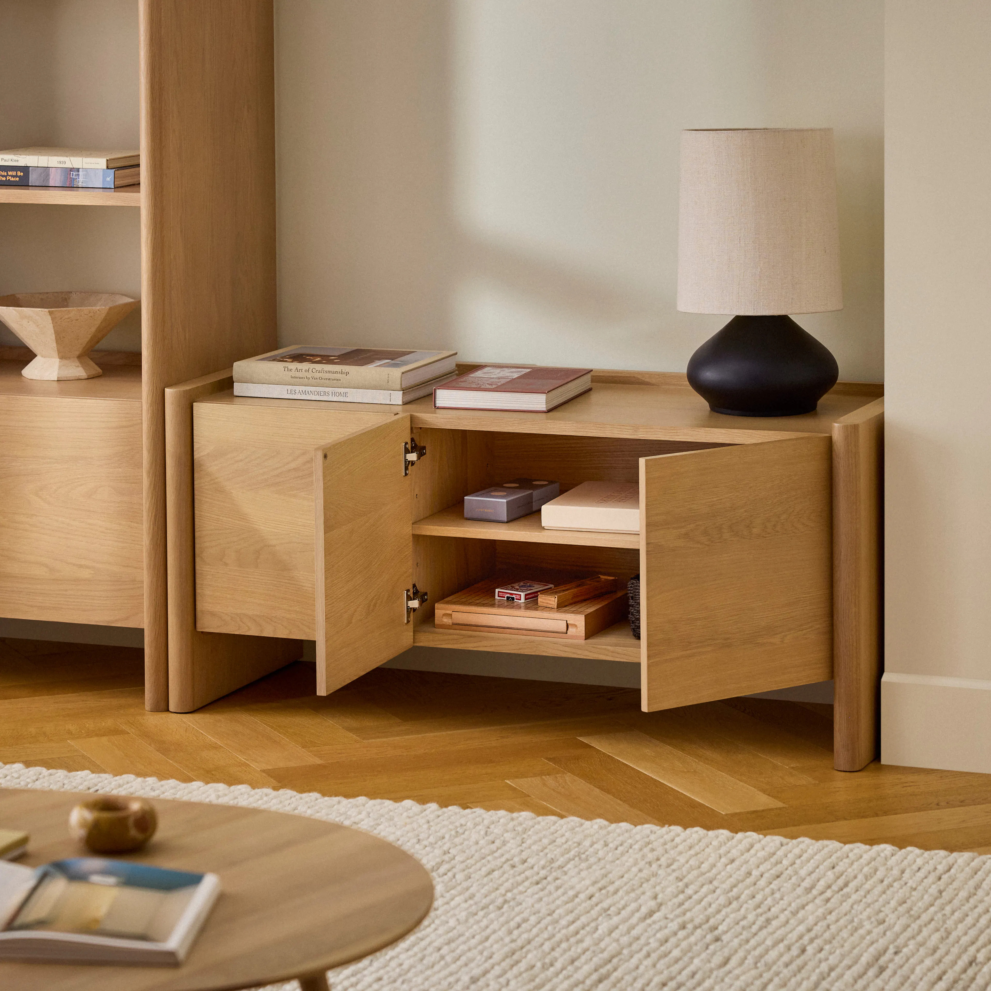 Torme 54" Media Unit - White Oak | Article