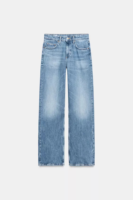 TRF HIGH-WAIST WIDE LEG JEANS | Zara US