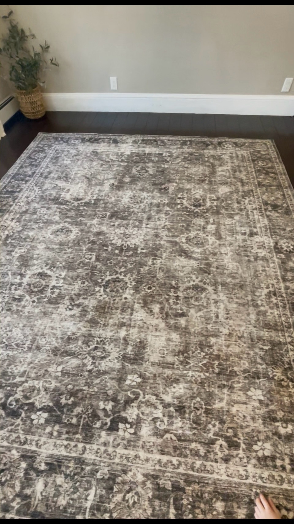 This moody brown washable rug instantly warmed up my entire room and I don’t have to worry about spills - obsessed 🤎

#LTKHome #LTKKids #LTKmomlife
