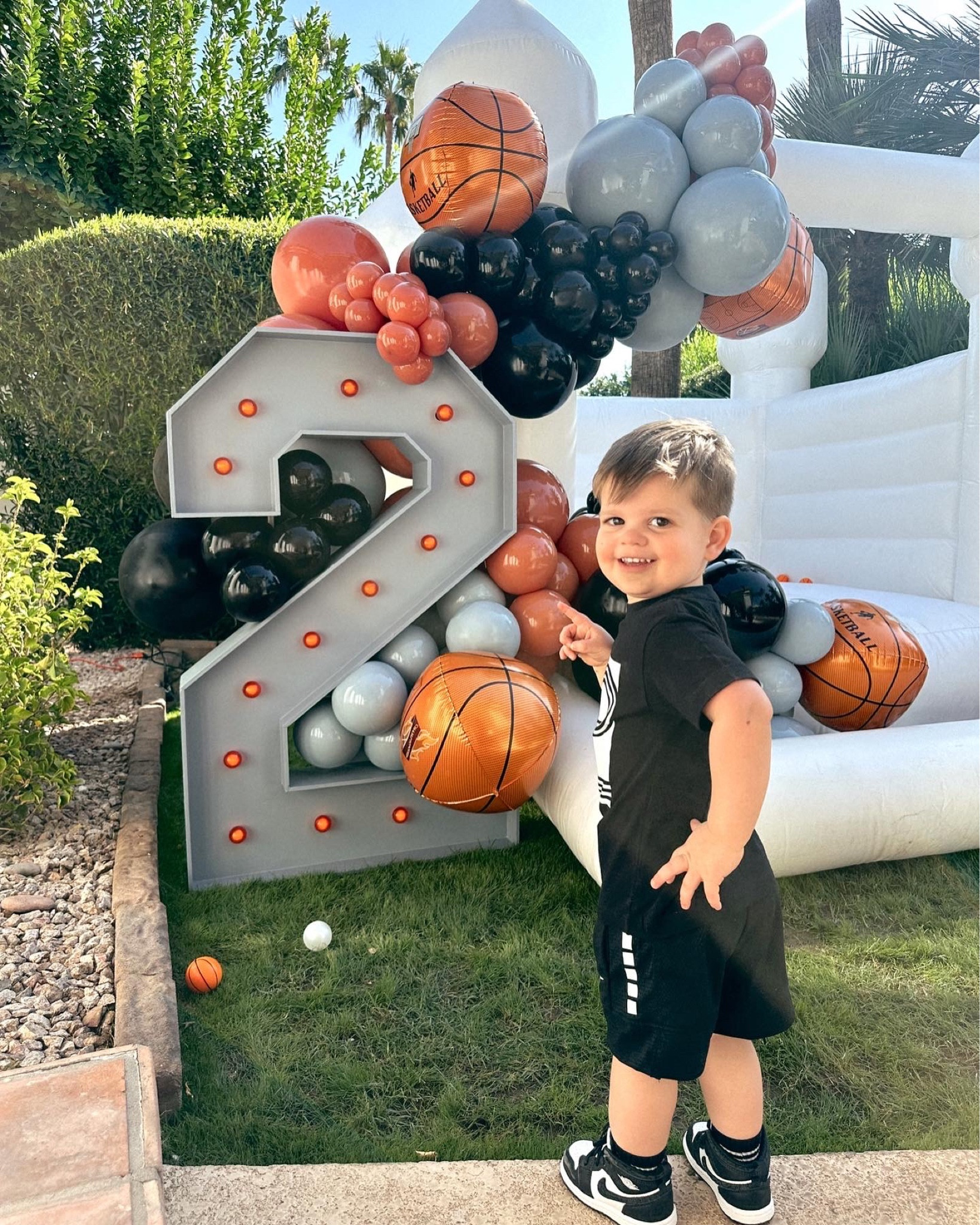 Vans basketball themed birthday party outfit! Love these toddler Nike basketball shorts and the high top Nike kids sneakers and this personalized kids birthday basketball tee 

#LTKkids #LTKshoecrush #LTKfindsunder50