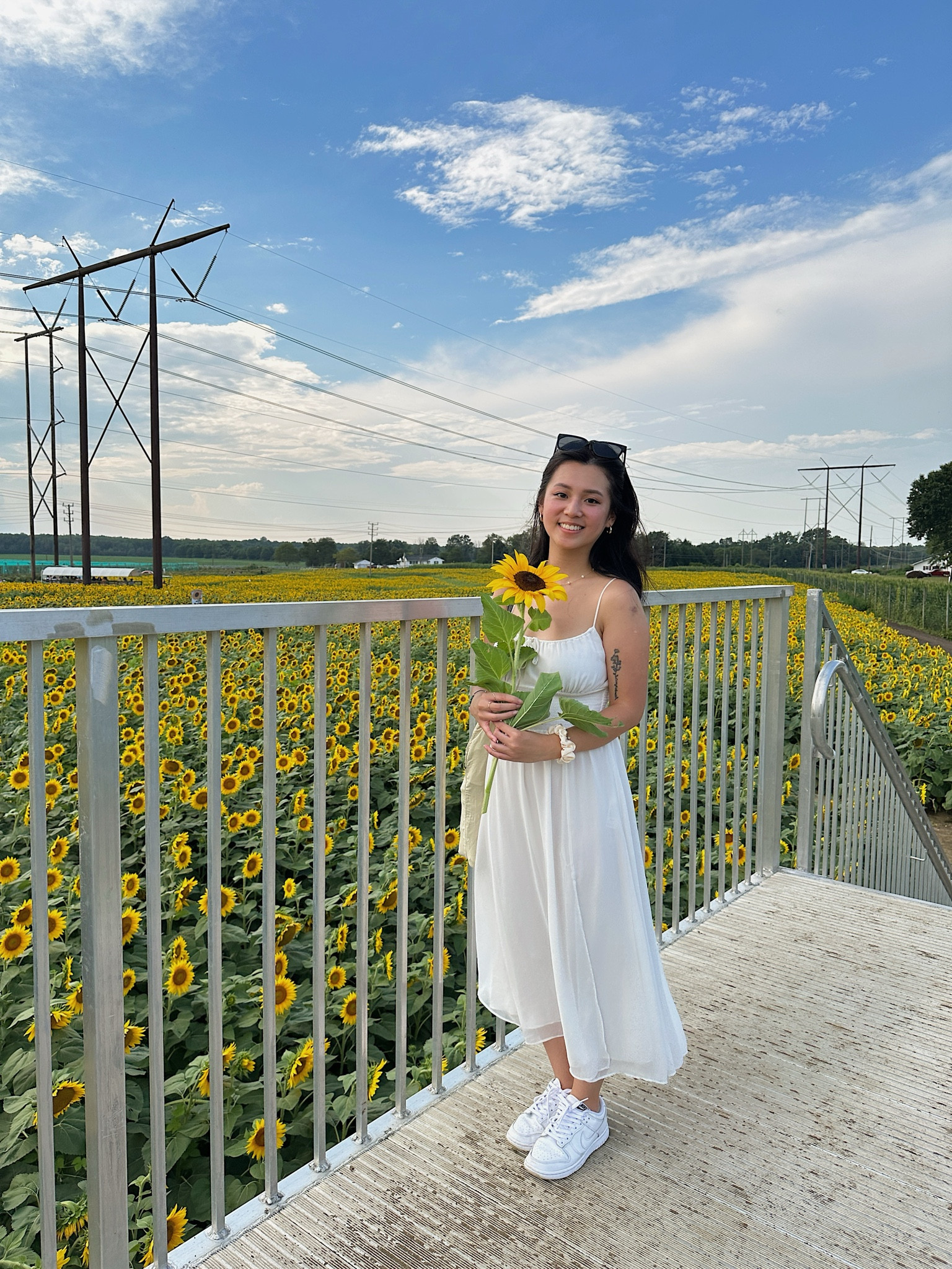 Easy way to dress up with the Wilfred Genoa Linen Dress (sunglasses are the Lilit from Gentle Monsters)! I wore this out sunflower picking last year. This dress hits me at a flattering length and is comfortable to wear. Note that it has a sheer quality, so I would opt for flesh-toned underwear or layering it with a cardigan.

Disclaimer: I wear size S. However, a lot of sizes are backordered right now, so you’d need to order in advance to ship by 6/1/24!