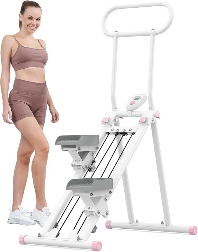 Stair Stepper for Home Gym,Folding Vertical Climber Cardio Exercise Machine,Stair Climber for Ful... | Amazon (US)