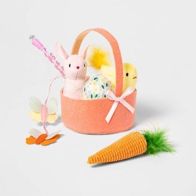 Easter Basket Cat Toy Set - 5pk - Boots & Barkley™ | Target
