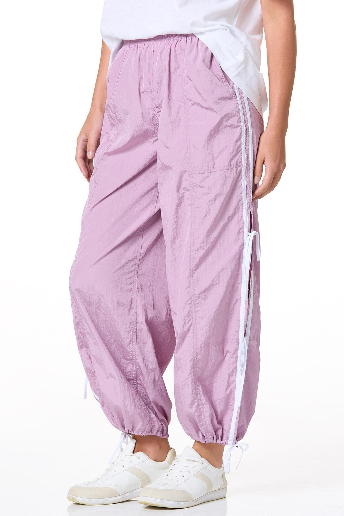 Side Tie Windbreaker Pants | Cato Fashions