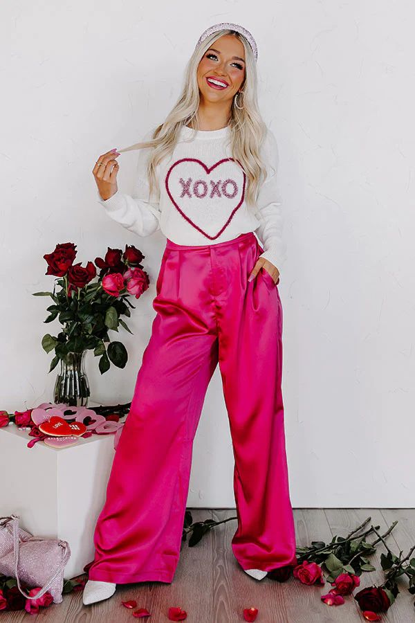 New York Groove High Waist Satin Pants | Impressions Online Boutique