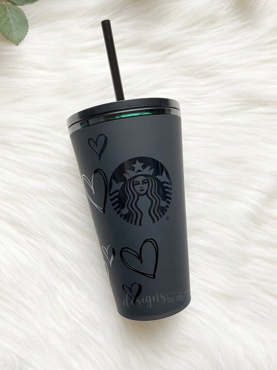 Starbucks Matte Black Tumbler Custom Name Personalized Black | Etsy | Etsy (US)