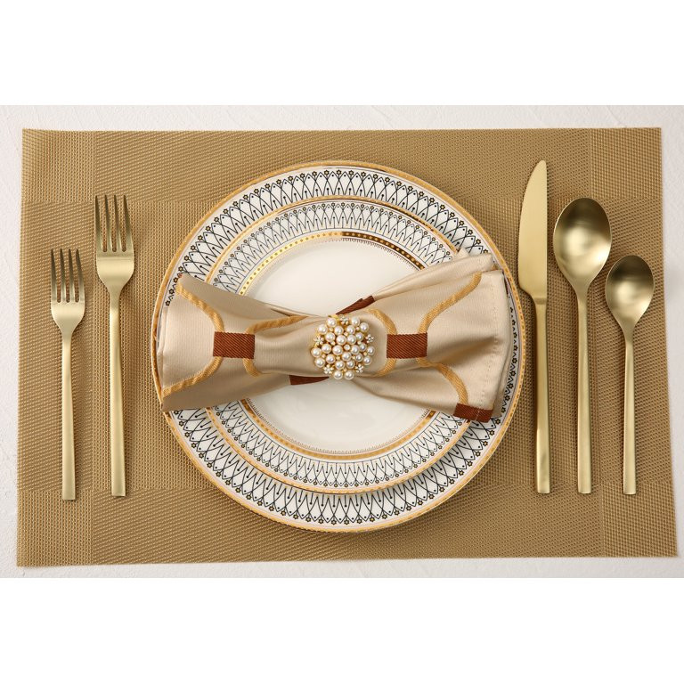 Better Homes & Gardens Holden Stainless Steel 20 Piece Flatware Set Gold | Walmart (US)