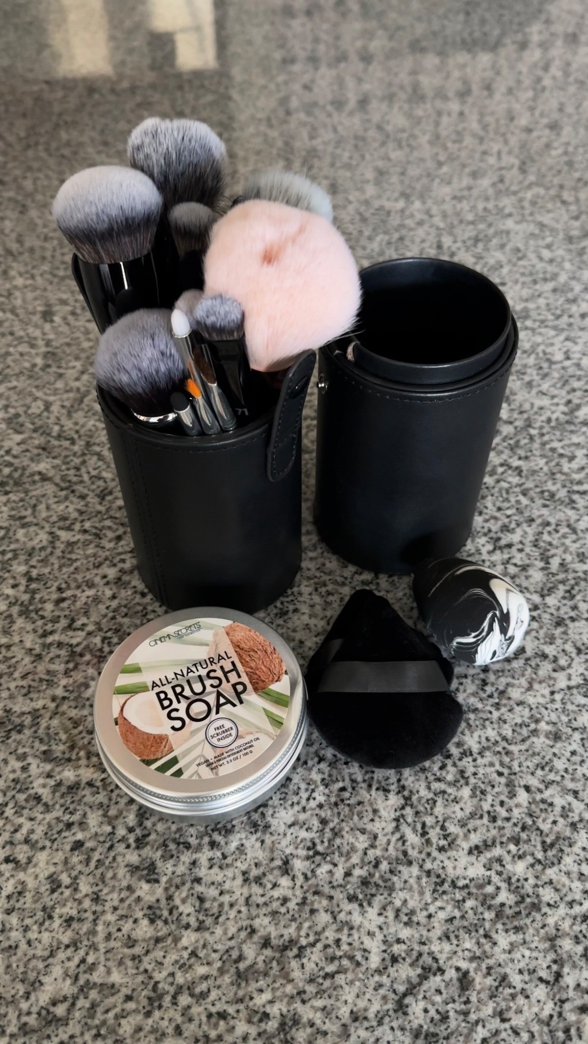 I keep two sets of brushes, one for travel, one for everyday. I’ve tried a lot of cleaners, but this one has been my favorite for years.
Works on both brushes and sponges. 10/10

#LTKBeauty