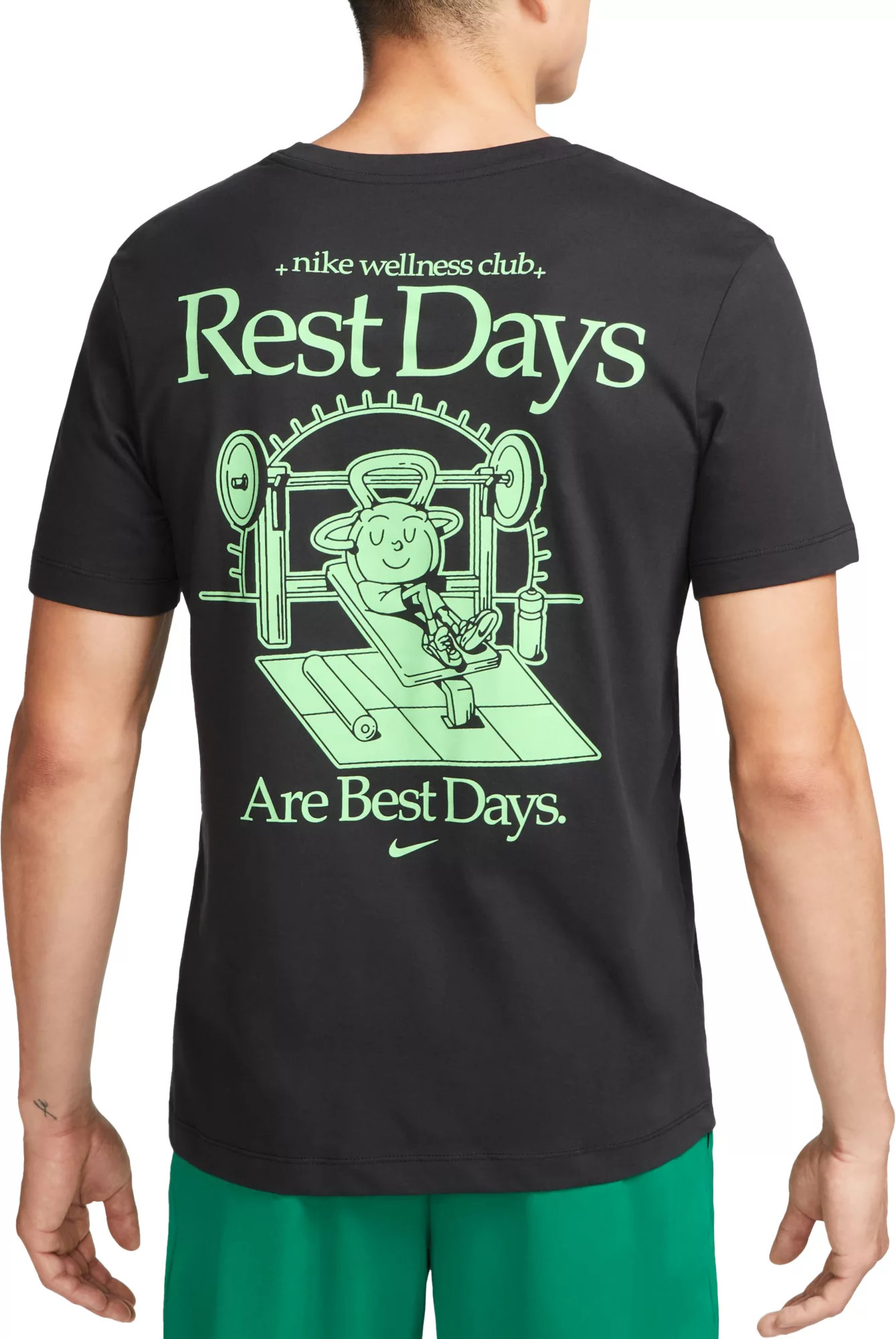 Nike Men's Dri-FIT Fitness Club T-Shirt, Medium, Black | Back to School | Dick's Sporting Goods