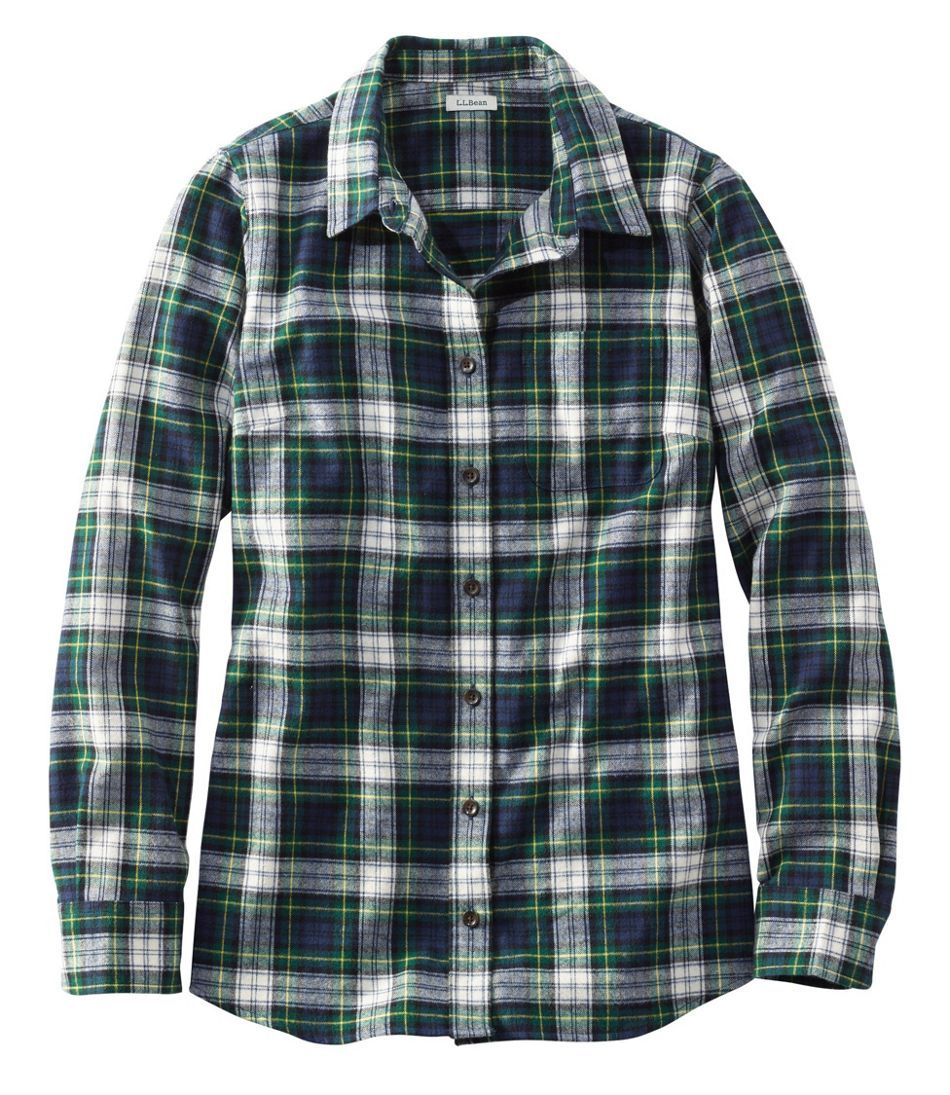 Women's Scotch Plaid Flannel Shirt, Slightly Fitted | L.L. Bean