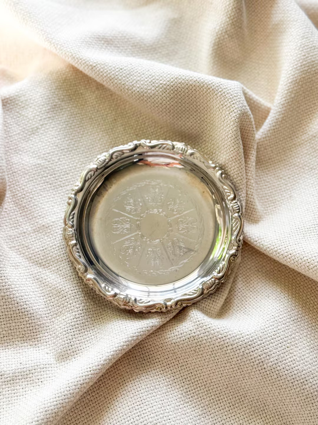 Italian Small Silver Plated Ashtray – 4" EP on Steel Vintage Round Dish - Etsy | Etsy (US)