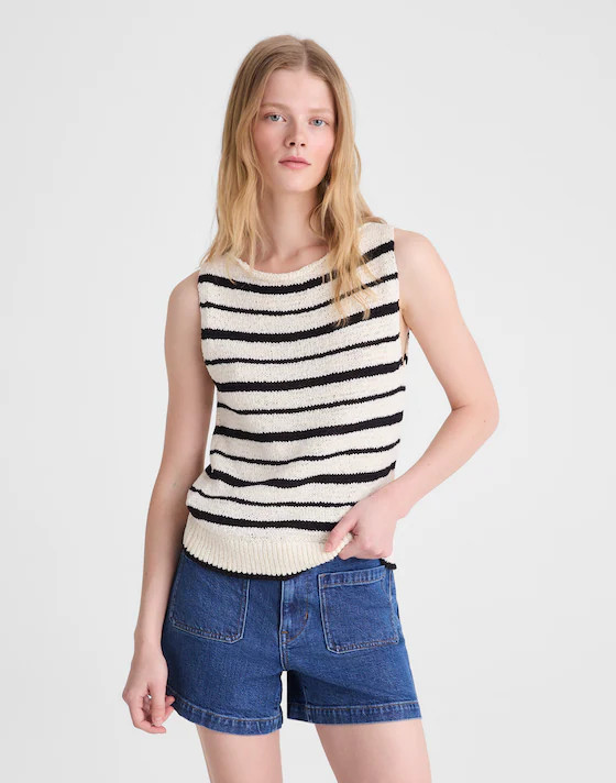 Boatneck Sweater Tank | Madewell