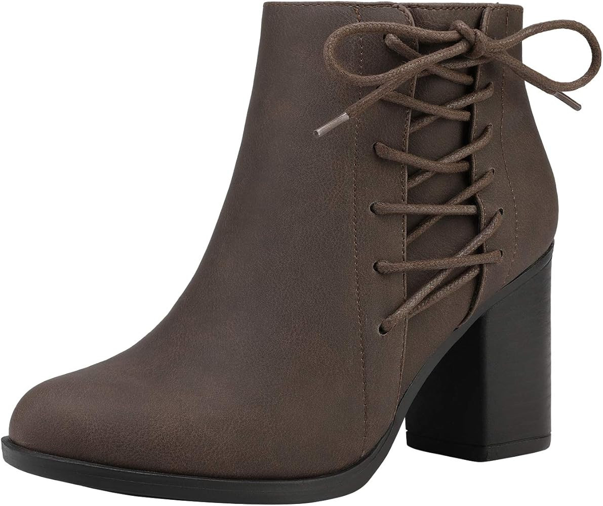 Women's Chicago Chunky Heel Ankle Booties | Amazon (US)