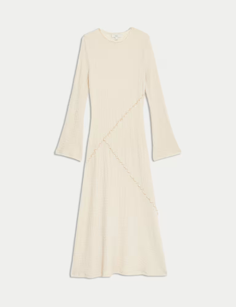 Jersey Textured Midaxi Relaxed Skater Dress | Marks & Spencer (UK)