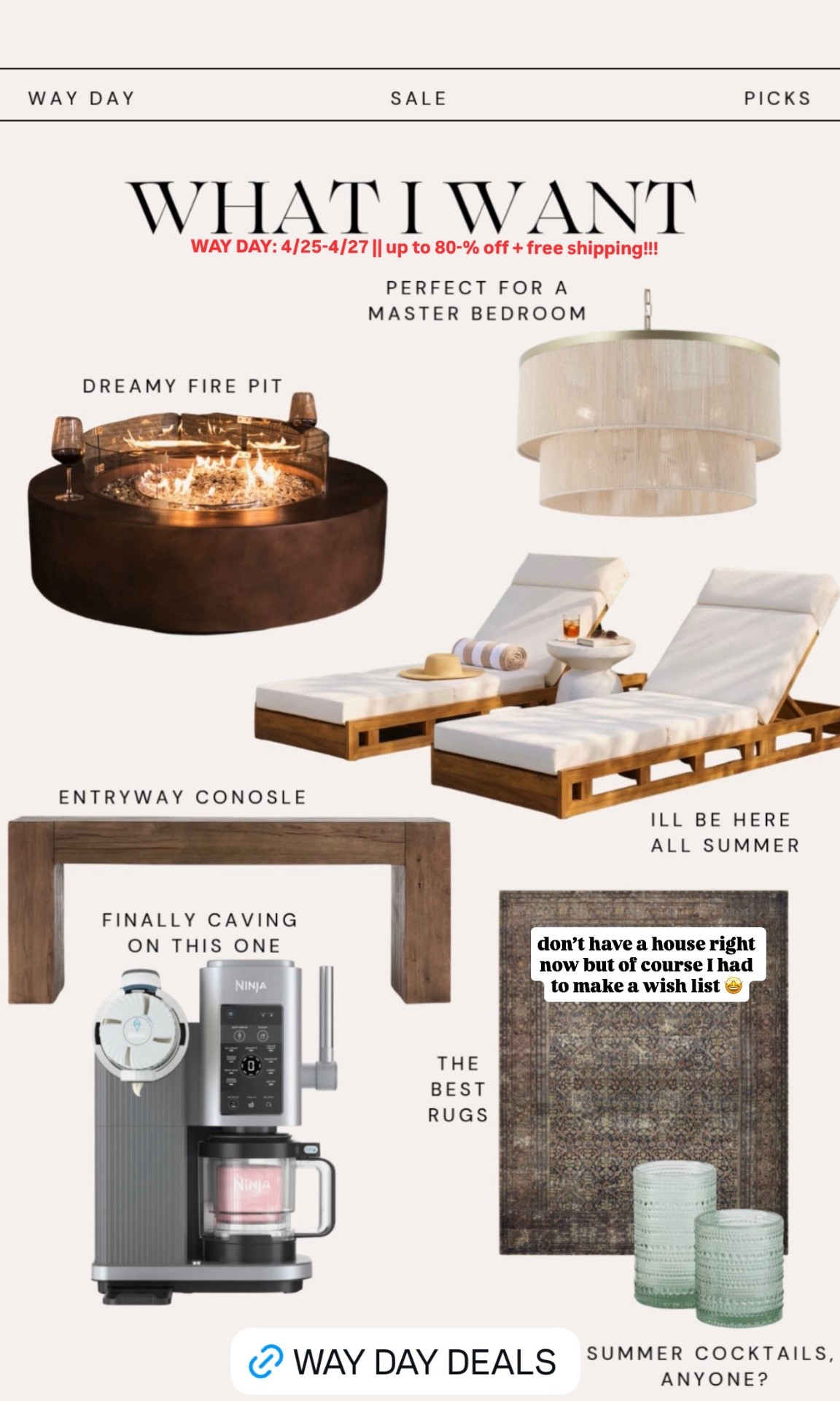 What I want from the WayDay sale happening 4/25-4/27! 

#LTKSaleAlert