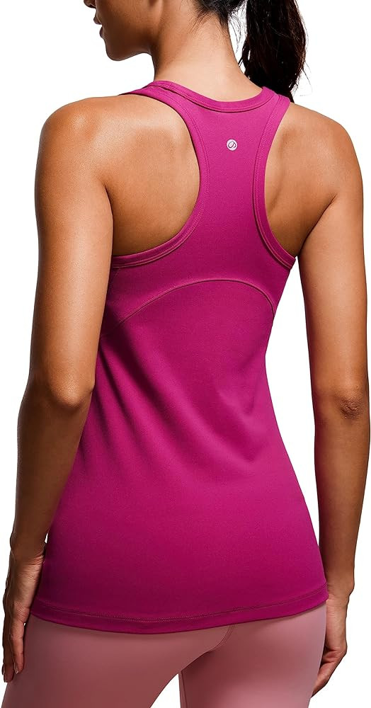 CRZ YOGA Butterluxe Womens Workout Racerback Tank Top High Neck Athletic Camisole Tanks Running S... | Amazon (US)