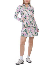 Quarter Zip Jacket And Flounce Skort With Athletic Tape Collection | TJ Maxx