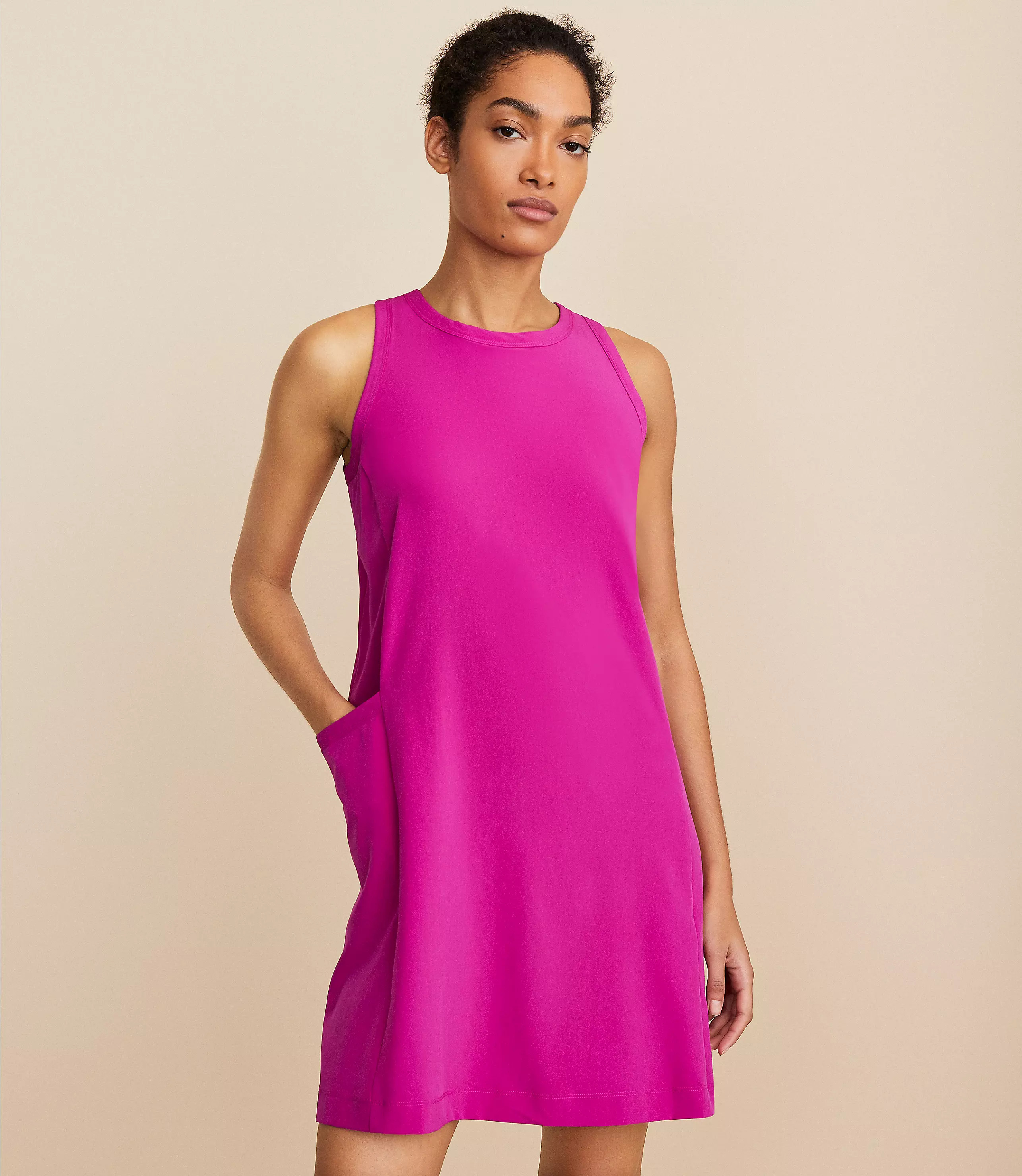 Petite Lou & Grey Tipped Wanderweave Mini Pocket Dress | LOFT