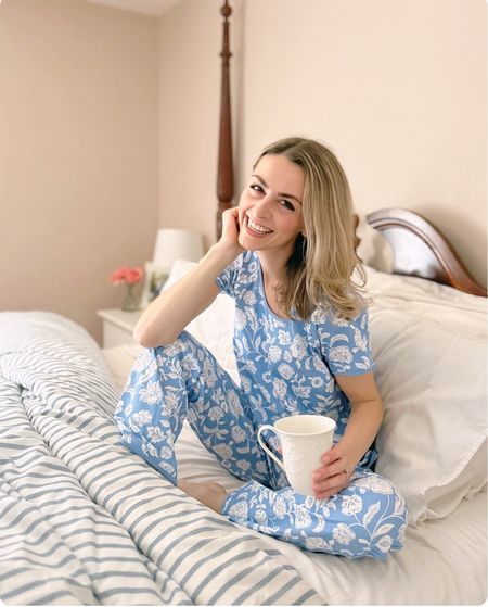 Blue and white Lake pjs for Spring 🌸

#LTKSpringSale #LTKstyletip #LTKSeasonal