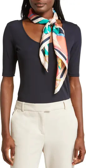 kate spade new york weekend getaway square silk scarf | Nordstrom | Nordstrom