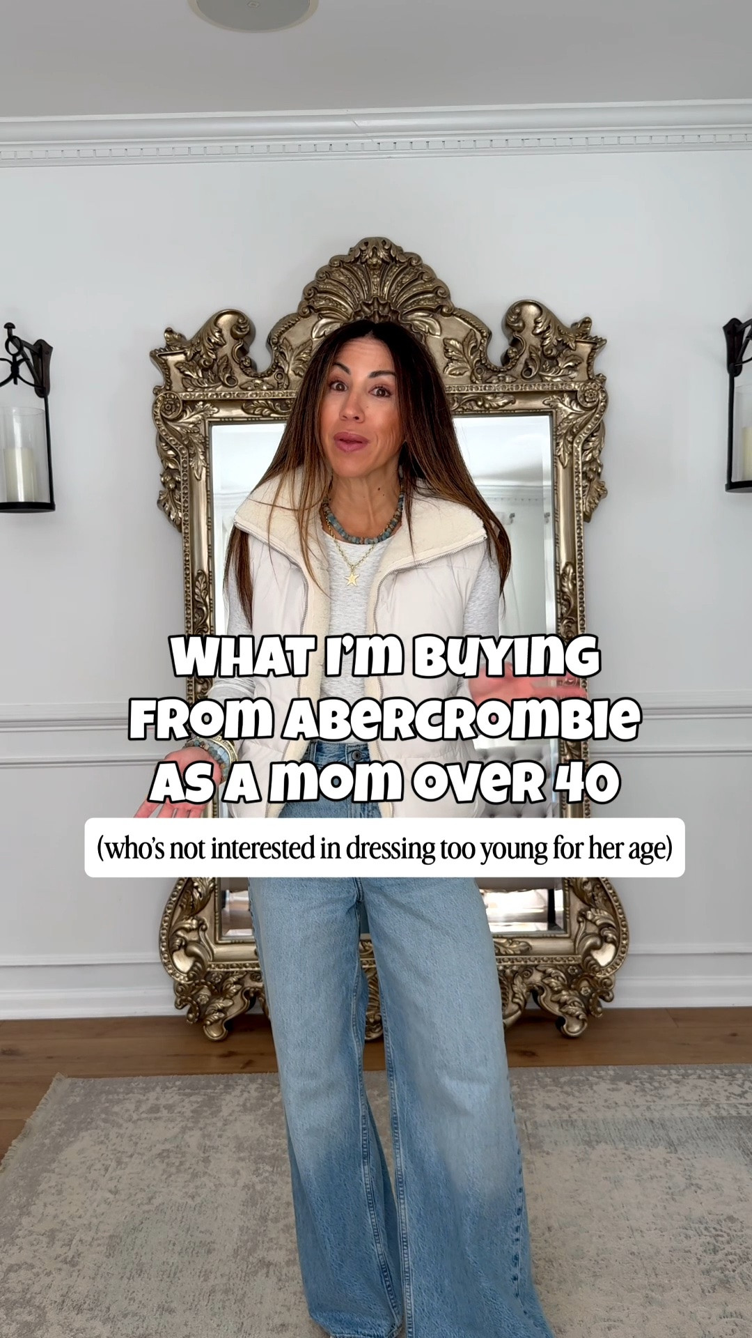 Extra 20% off @abercrombie in the LTK app for 2 days only! My kinda fall outfits in this Abercrombie haul! Jeans, sweaters, fall jackets, vests, and more. I mixed in must have new arrivals plus some of my recent closet favorites. And again they’re all on sale but only through Sunday night.

Jewelry code HOUSEOFLEO20. Trouser jeans, 25 short. Wide leg jeans, 25 short. Barrel jeans, 25 short. 90s jeans 26 x-short. Satin pants small short. Puffer vest small. Jackets small. Leggings small short. Sweaters small. Except 1/2 zip medium. Hoodie medium. Sneakers size down half. All other shoes, TTS.