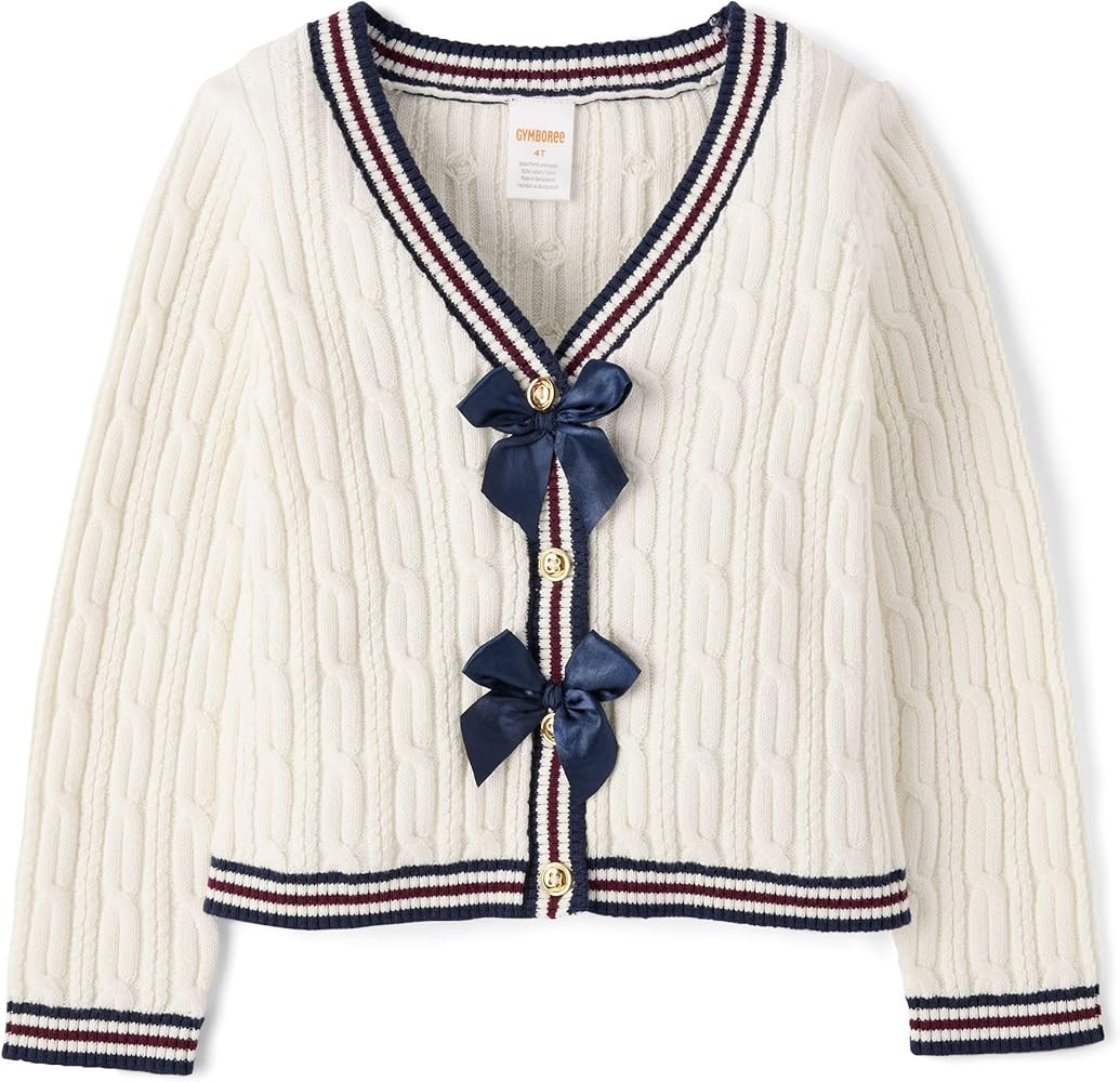 Gymboree Baby-Girls and Toddler Long Sleeve Cable Knit Cardigan Sweater | Amazon (US)