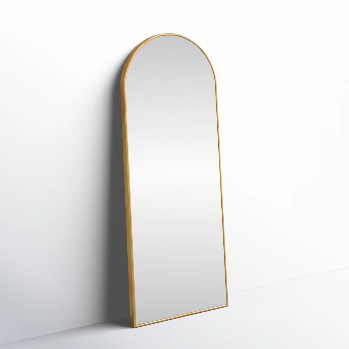 Nadia Arched Metal Modern Floor Mirror | Wayfair North America
