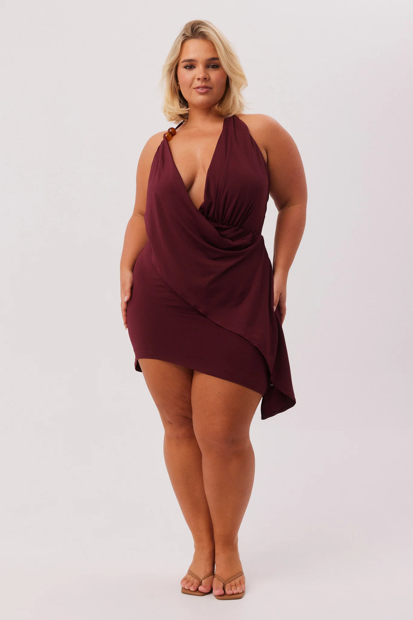ISA DRAPE MINI DRESS | SNDYS (global)