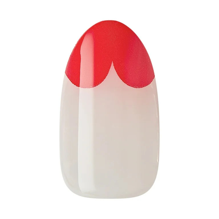 KISS imPRESS No Glue Needed Press On Nails, Design, You Are A Keeper, Red, Medium Almond, 30 Coun... | Walmart (US)