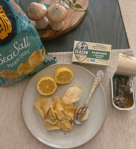 sardines + potato chips + lemon juice🤤 

Earth toned table setting

Unable to link:
Plate - World Market
Placemat - Tjmaxx

#LTKfindsunder50 #LTKhome
