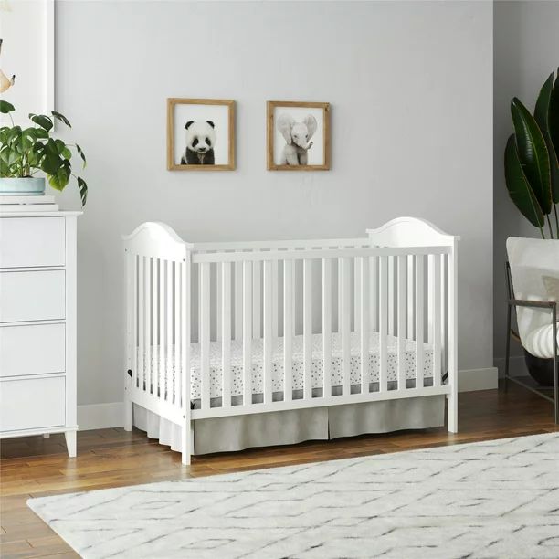 Baby Relax Adele 3-in-1 Convertible Crib, White | Walmart (US)