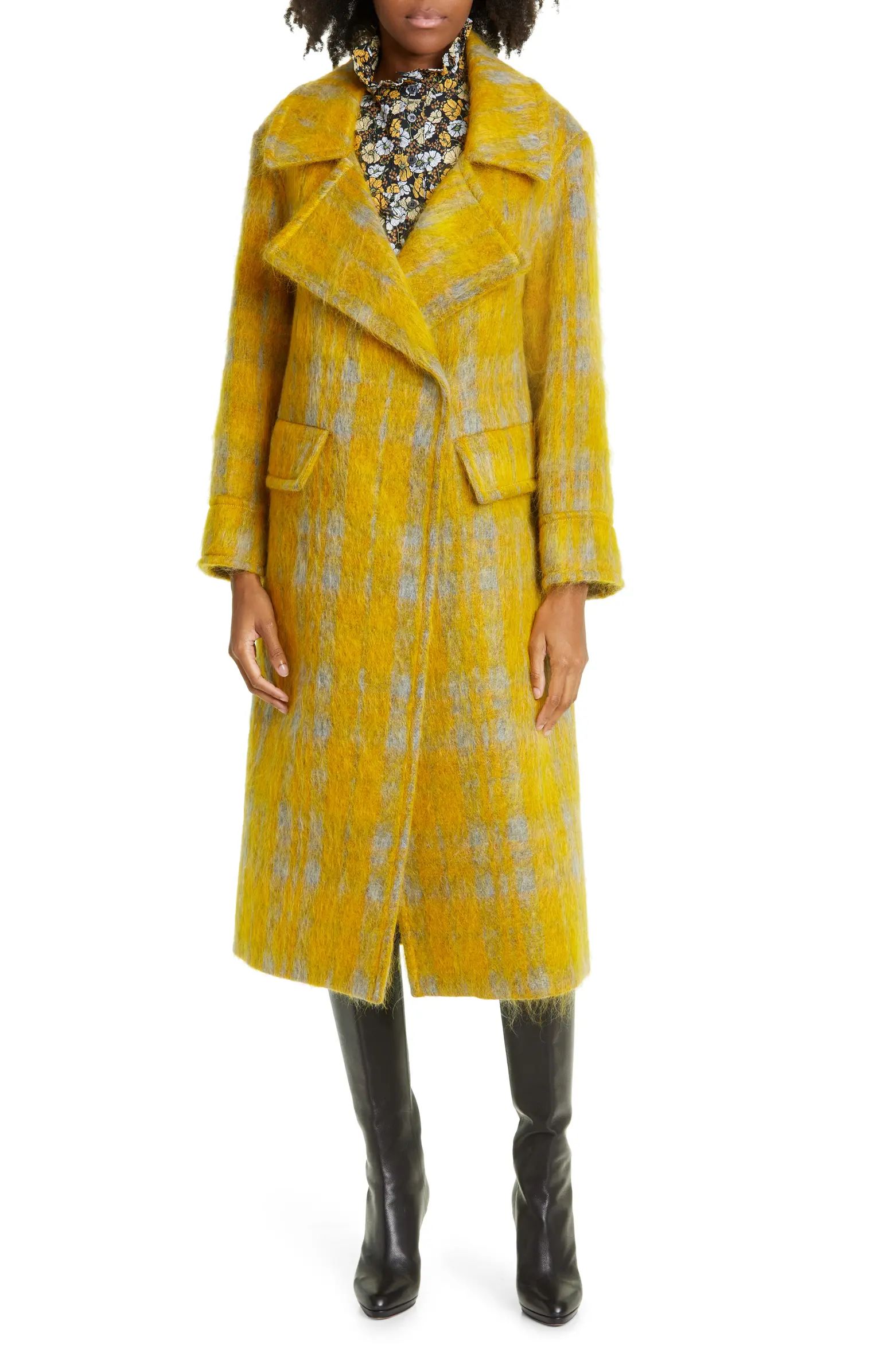 Smythe Mohair Blend Longline Blanket Coat | Nordstrom | Nordstrom