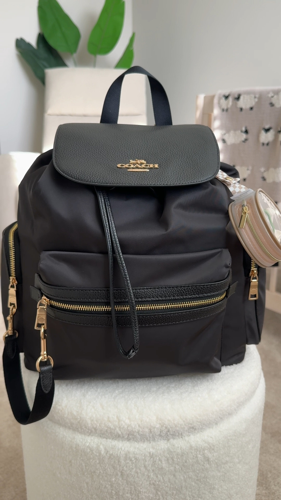 Copy + paste this checklist into your notes ⬇️ Anything I’m missing?! I’ve also linked my husband’s diaper bag. He’s using the Dagne Dover and loves it!

- Diaper backpack + changing pad @coach 
- Extra clothes for baby @target @gerber 
- Extra clothes for mom 
- Wet/dry bags @amazon 
- Diapers (multiple sizes) @coterie  @pampersus 
- Wipes @pampersus  @honest 
- Receiving blanket
- Burp cloths
- Diaper rash cream @aquaphorus 
- Snacks @bessies_best 
- Breastmilk bags @lansinohusa 
- Butt spatula @drtalbotsusa 
- Toy
- First aid kit @jnj 
- Disinfectant wipes @clorox 
- Disinfectant spray @lysol 
- Bottle @herobility 
- Book
- Blanket
- Portable sound machine @hatchforsleep 
- Diaper on-the-go bags @ubbiworld 
- Hand sanitizer @purellbrand 
- Bib 
- Nursing cover @sollybaby 
- Pacifiers @drbrowns 
- Pacifier holder @itzyritzy 

#baby #diaperbag #diaperbags #diaperbagbackpack #diaperbackpack #parentbag #motherhood #mom #boymom #packmydiaperbag #organization #organizationreels #coach #coachbag #coachbags #luxuryhandbag #gerber #pampers #coterie #diapers #purell #sollybaby #itzyritzy #ubbi #hatch #soundmachine #babyproducts #babyprepping #drbrowns 
Organization tip reels
Organization videos
Relaxing home tips

#LTKBaby #LTKItBag #LTKBump