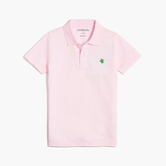 Boys' piqué polo with embroidered detail | J.Crew Factory