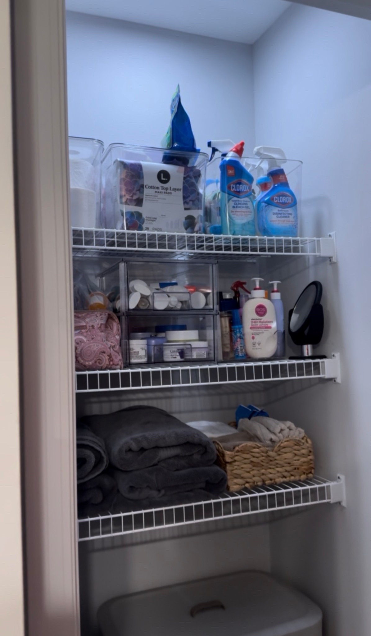 Bathroom Closet Organization 

#LTKHome