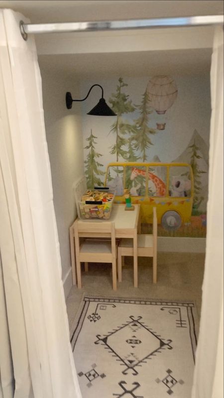 Our under the stairs closet makeover - from random storage space to kids play closet hideaway and reading spot!

#LTKfamily #LTKunder50 #LTKhome