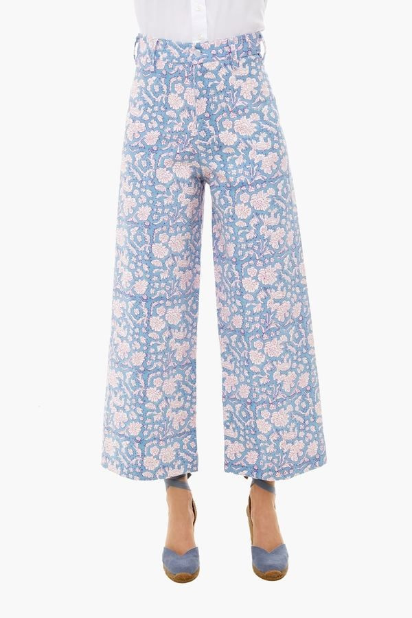 Cornflower Blue Nila Print Disco Pant | Tuckernuck (US)
