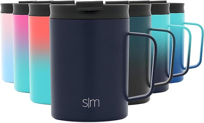 Simple Modern Scout Insulated Coffee Travel Mug Tumbler with Handle Stainless Steel Cup with Lid ... | Amazon (US)